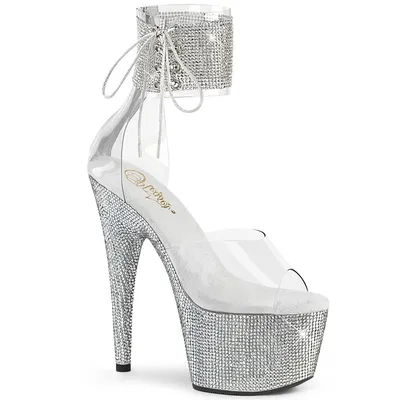 Produktbild von BEJEWELED-724RS Damen Sandale von Pleaser, Transparent EU 42, US 12