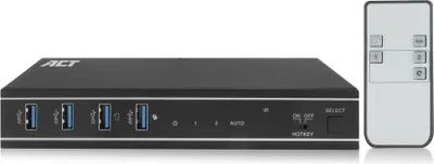 Immagine prodotto di ACT AC7912 Tastatur/Video/Maus (KVM)-Switch Schwarz (AC7912)