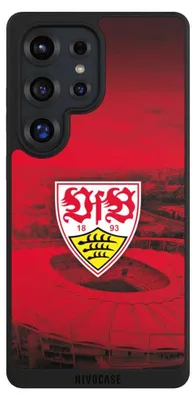 Produktbild von NIVOCASE Handyhülle für Samsung Galaxy S25 Ultra  Hülle NIVOpure Case Schwarz Offizielles Lizenzprodukt Stadion VfB Stuttgart