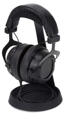 Produktbild von Kopfhörerständer Headsetständer Kopfhörerhalter - Metall - Schwarz - Für Gaming-Headsets und Over-Ear-Kopfhörer - Mit Kabelhalter