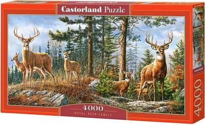 Obrázek produktu pro Puzzle 4000 dílků Royal Deer Family Castorland 400317
