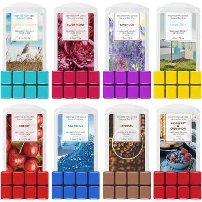 Produktbild von Duftwachs Sojawachs Würfel für Wachswärmer 8 x 70,9 g 8 Duftvarianten Geschenkset