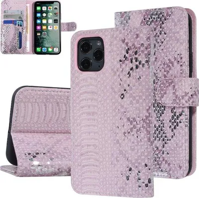 Produktbild von UNIQ Accessory Telefoonhoesje voor Apple iPhone 11 Pro: Roze Kunstleer,