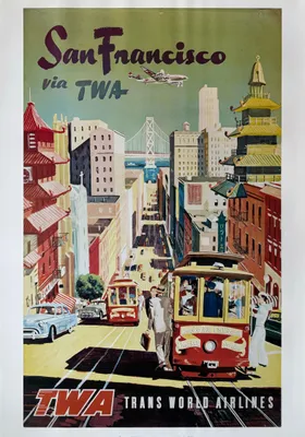 Obrázok produktu pre San Francisco TWA – plagát 70 x 100 cm