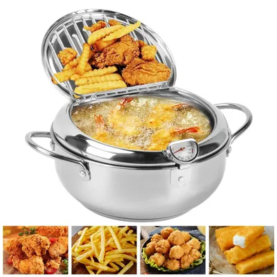 Obrázok produktu pre Japonská fritéza s teplomerom a pokrievkou