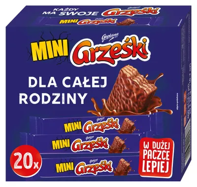 Zdjęcie produktu dla Grześki Mini w czekoladzie 400 g