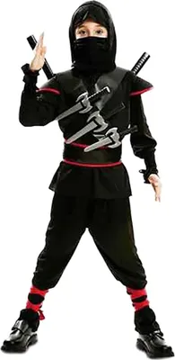 Produktbild von Mom  Ninja Junior Kostüm Schwarz 3-4 Years Schwarz 3-4 Years