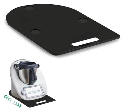 Schiebeplatte für Thermomix TM7, Easy Sliding, schwarz, 8 mm Acryl