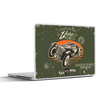 Produktbild von MuchoWow® Laptop Aufkleber Sticker Cover Oldtimer - Oldtimer - Auto 40x30 cm - Laptop Dekoration - Selbstklebend