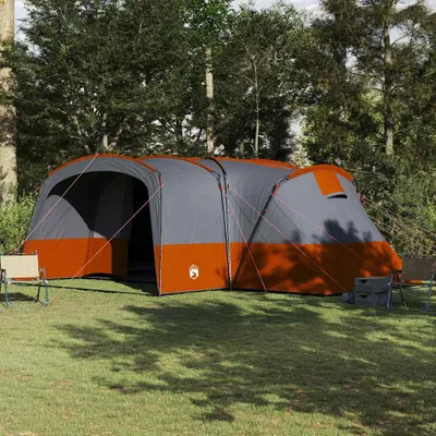 Produktbild von "Schlussverkauf" Familienzelt 1 PC - Campingzelte UV-beständige - mit Dach - Grau und Orange 760x645x230 cm C15414
