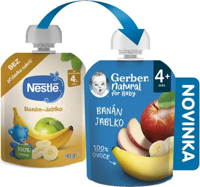 Produktbild von GERBER Naturkapsel Banane und Apfel 16×90 g