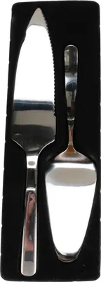 Produktbild von Tortenheber-Set von Alpina, 2 Teile, Tortenschneider und Tortenheber, rostfreies Edelstahl