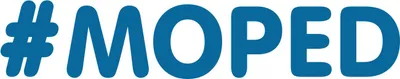 Produktbild von Aufkleber - "#MOPED" Folienplot Blau, mit Übertragungsfolie