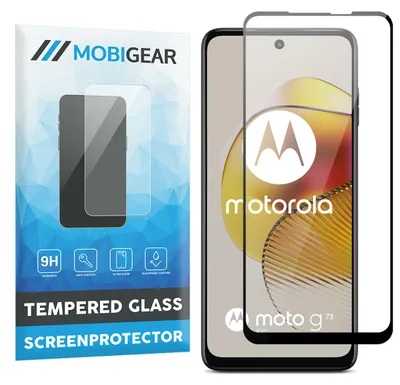 Produktbild von Mobigear Premium Panzerglas Displayschutz für Motorola Moto G73 5G - Ultraklar hüllenfreundlich