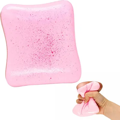 Productafbeelding van Boter aardbei squishy squeeze speelgoed - Gigantische broodvorm knijpspeelgoed