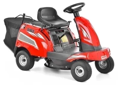 Produktbild von Aufsitzmäher Benzin Rasentraktor HECHT 5162 | 62 cm Schnittbreite | B&S Motor | Elektrostart | 130L Fangkorb