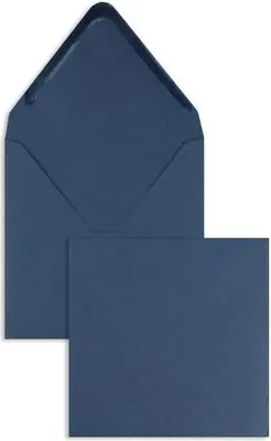 Produktbild von Briefumschläge 140x140mm 120g/qm gummiert VE=100 Stück nachtblau