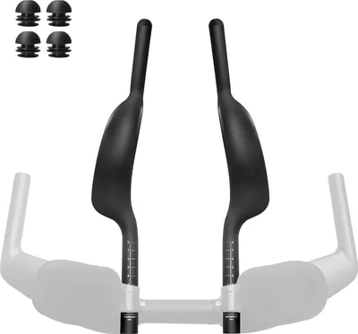 Produktbild von Famanu Aero-Bars Carbon Armstützen für Triathlon und Zeitfahren - Schwarz Matt