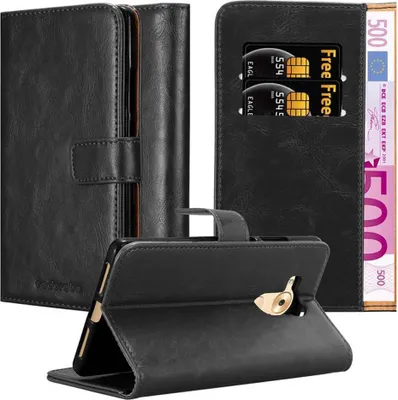 Produktbild von Cadorabo Hülle für Huawei MATE 8 Schutzhülle in Schwarz Handyhülle Book Tasche Case Etui Luxury