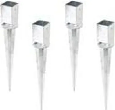 Image de Alberts 4x réglable douille à enfoncer douille à enfoncer poteau en bois