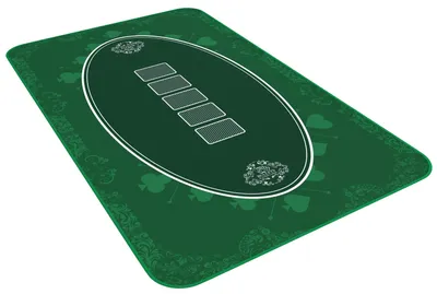 Image de Tapis de poker - Motif « Casino » - Différentes couleurs et tailles. Couleur : vert, dimensions : 80 x 80 cm