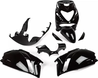 Produktbild von Str8 Schwarzes 8-teiliges Verkleidungskit für Piaggio Zip SP2
