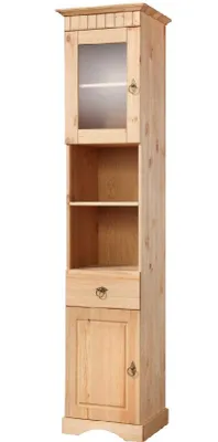 Produktbild von Hochschrank aus Kiefernholz gelaugt/geölt Badschrank Badmöbel
