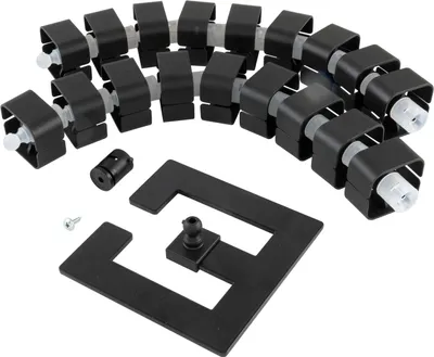 Obrázok produktu pre Orbit SL 750 káblový had, káblový kanál na vedenie káblov organizácia káblov + flexibilné tvarované vedenie + plast, čierny, 580-750 mm