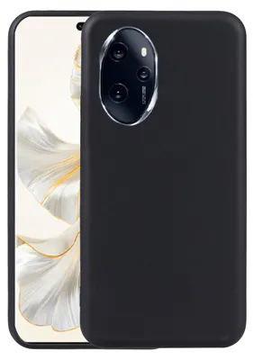 Immagine prodotto di Per Honor 200 Pro Custodia protettiva in silicone nera Custodia per cellulare Custodia TPU sottile