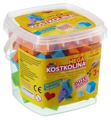 Immagine prodotto di Mega Kostkolina Arancione, 3 colori - Artigianato e Gioco