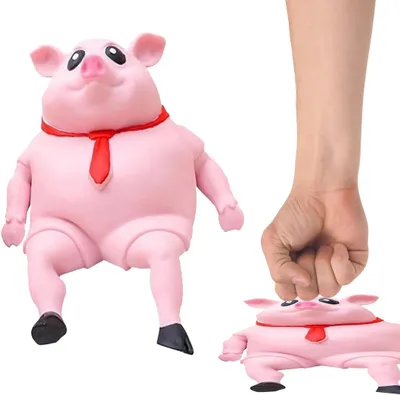 Produktbild von Anti-Stress-Schweinchen – Quetschspielzeug in Form eines Schweinchens