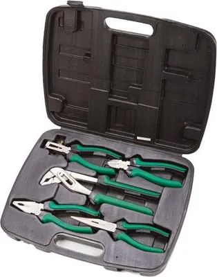 Produktbild von 5-teiliges Tangenset in Tragetasche - Brüder - professionelles Werkzeug - M10996