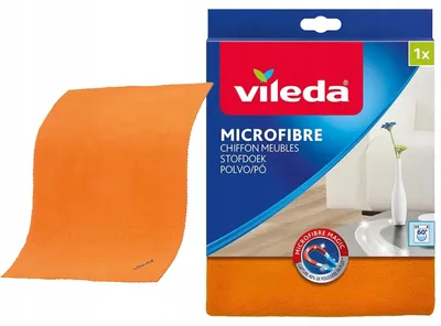 Obrázek produktu pro Vileda Mikrovláknová utěrka na prach suché čištění oranžová