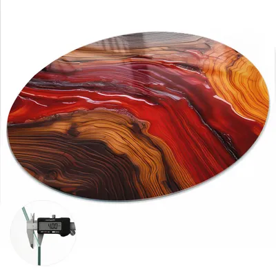 Produktbild von Glas Tischplatte fi90 cm – Tischauflage aus gehärtetem Glas – Glasplatte für Esstisch – Küchentischplatte aus Glas – Tischschutz Glas modern – Dekorative Glasplatte – Pflegeleichte Glastischplatte – Sicherheitsglas Tischplatte – Elementarenergie