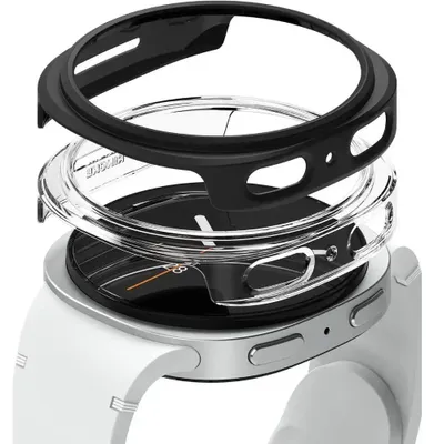 Zdjęcie produktu dla Etui Ringke Slim 2-Pack Na Samsung Galaxy Watch 8 44 Mm - Przezroczyste-Czarny Mat