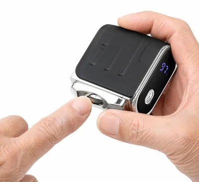 Produktbild von Sicherer elektrischer Nageltrimmer 2in1 LED USB-C Nagelknipser 3 Geschwindigkeiten mit Auffangbehälter Nagelpflege Gerät