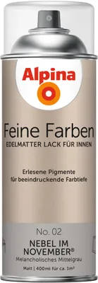 Produktbild von Alpina Feine Farben Sprühlack No. 02 Nebel im November - mittelgrau 400 ml