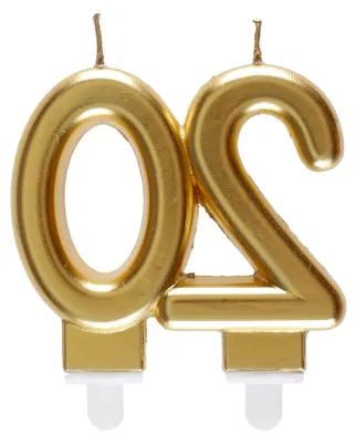 Produktbild von Hochzeitskerze 20 Jahre in Gold