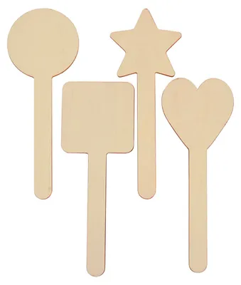 Produktbild von Colorations – DIY-Holzstäbchen in 4 Designs, 20 Stück