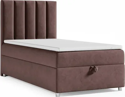 Produktbild von Boxspringbett mit Bettkasten Trinity K-10 SINGLE Bonellfederkern inkl. Topper, mit Lieferung Brawn