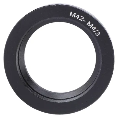 Produktbild von M42-zu-M4/3-Objektivadapter – Dünner Adapter aus Aluminiumlegierung für M42-Objektive zur Verwendung an spiegellosen M4/3-Kameras