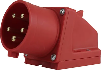 Produktbild von PCE CEE-Wandgerätestecker 5-polig 32A rot