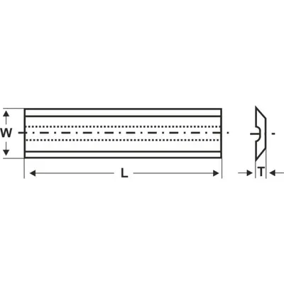 Produktbild von 2x HW Wendeplatte 35x8x1,5mm T10MG für Leitz-System