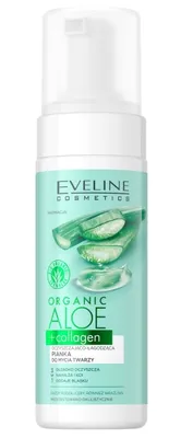 Obrázek produktu pro Eveline Organická pěna na mytí obličeje s aloe a kolagenem, 150 ml