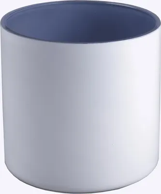 Produktbild von INNA-Glas Kerzenglas Evita, matt-weiß, 11cm, Ø11,5cm - Teelichthalter