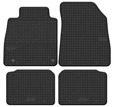 Produktbild von Gummi-Fußmatten für Nissan Micra K14 2017- (Schrägheck) – 4-tlg, Schwarz, passgenau – Wielganizator SolidTread