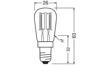 Produktbild von Osram STAR, 2,2 W, 12 W, E14, 110 lm, 15000 h, Warmweiß