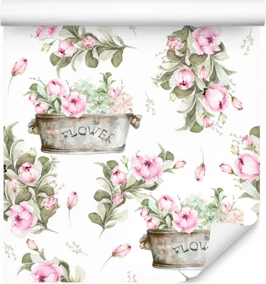 Produktbild von 10m VLIES TAPETE Rolle Blumen Rosen Blätter Natur Pflanzen XXL