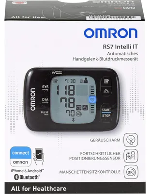 Obrázok produktu pre Zápästný tlakomer OMRON RS7 Intelli IT HEM-6232T-D, 1 ks. Monitor krvného tlaku