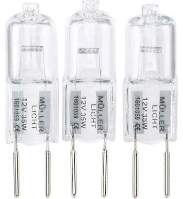 Produktbild von MÃ1/4ller-Licht 300040 35W GY6.35 Clear Capsule 3PACK Halogenlampe, klar, Sockel GY6,35, Niedrigvolt Kapsel, 35 Watt